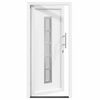 vidaXL Porte Frontale Blanc PVC