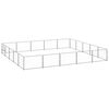vidaXL Chenil Argent&eacute; 25 m&sup2; Acier