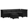 vidaXL Canap&eacute; de Jardin 5 Places avec Coussins Aspect Rotin PP