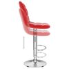 vidaXL Tabouret de bar Rouge bordeaux Similicuir