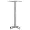 vidaXL Table de bar d’extérieur réglable en hauteur aluminium