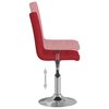 vidaXL Chaise pivotante de salle &agrave; manger Rouge bordeaux Tissu