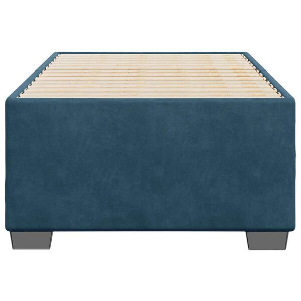 vidaXL Cadre de lit sans matelas bleu 80x200 cm velours