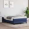 vidaXL Matelas de lit &agrave; ressorts ensach&eacute;s fermet&eacute; moyenne Bleu 120x200x20 cm Tissu