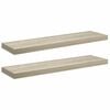 vidaXL &Eacute;tag&egrave;res murales flottantes 2 pcs ch&ecirc;ne 90x23,5x3,8 cm MDF