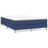 vidaXL Sommier &agrave; lattes de lit avec matelas Bleu 140x190 cm Tissu
