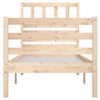 vidaXL Cadre de lit sans matelas 75x190 cm bois massif
