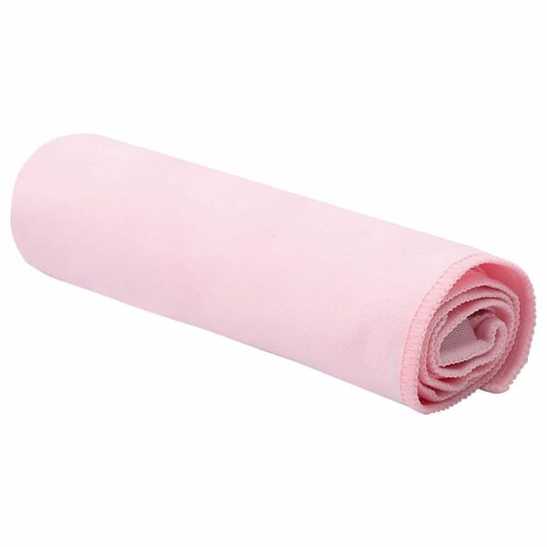 vidaXL Serviettes de sport 2 pcs Rose 50 x 30 cm