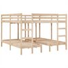 vidaXL Lit superpos&eacute; triple 200x200/80x200 cm bois de pin massif