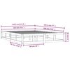 vidaXL Cadre de lit sans matelas blanc 140x190 cm bois massif
