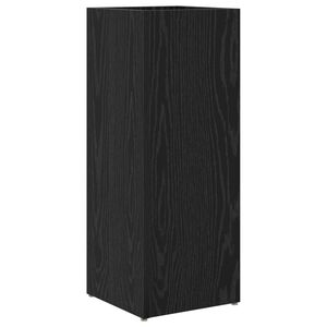 vidaXL Porte-parapluie Ch&ecirc;ne noir 25 x 24,5 x 64 cm Bois d'ing&eacute;nierie