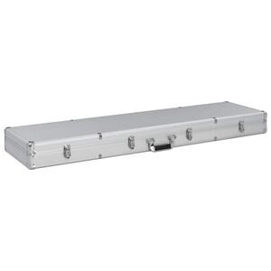 vidaXL Mallette pour arme &agrave; feu Argent&eacute; 134 x 35 x 12 cm Aluminium