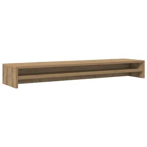 vidaXL Support d'&eacute;cran Ch&ecirc;ne artisanal 100 x 24 x 13 cm Bois d'ing&eacute;nierie