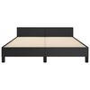 vidaXL Cadre de lit sans matelas noir 140x190 cm similicuir