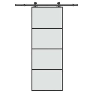 vidaXL Porte coulissante avec kit de quincaillerie 76x205 cm Verre ESG