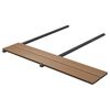 vidaXL Planche de terrasse 4 pcs Teck WPC