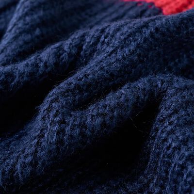 Pull-over tricoté pour enfants bleu marine 92