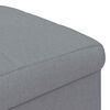 vidaXL Ottoman avec rangement Gris clair 40 x 40 x 45 cm tissu
