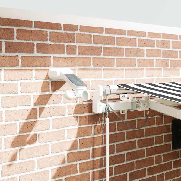 vidaXL Auvent r&eacute;tractable automatique avec LED anthracite et blanc