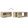 vidaXL Ensemble de tables basses 2 pcs Ch&ecirc;ne Sonoma Bois d'ing&eacute;nierie