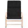 vidaXL Fauteuil de relaxation noir tissu