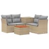 vidaXL Ensemble de Canap&eacute;s 6 pc Beige et Gris clair