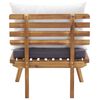 vidaXL Salon de jardin 4 pcs avec coussins Bois d'acacia solide