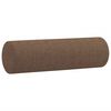 vidaXL Coussins décoratifs lot de 2 Marron Ø15x50 cm Tissu