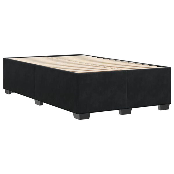 vidaXL Cadre de lit sans matelas noir 120x200 cm velours