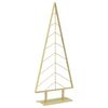 vidaXL Sapin de No&euml;l en m&eacute;tal avec support KUOPIO 150 cm Acier Dor&eacute;