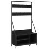 vidaXL Porte-v&ecirc;tements et rangement des chaussures noir 100x41x184 cm