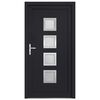 vidaXL Porte d'entr&eacute;e anthracite 108x208 cm PVC