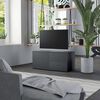 vidaXL Meuble TV Gris 80x34x36 cm Bois d'ing&eacute;nierie