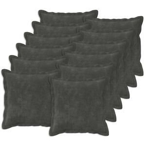 vidaXL Housse de coussin 12 pc HOUTEN Anthracite 40 x 40 cm