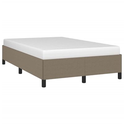 vidaXL Cadre de lit sans matelas taupe 120x200 cm tissu