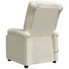 vidaXL Fauteuil inclinable &eacute;lectrique blanc similicuir