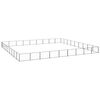 vidaXL Chenil Noir 81 m&sup2; Acier
