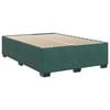vidaXL Sommier &agrave; lattes de lit et matelas Vert fonc&eacute; 140x190cm Velours