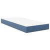 vidaXL Matelas de Lit avec matelas Bleu 90 x 200 cm tissu