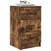 vidaXL Cabinet de chevet Ch&ecirc;ne fum&eacute; 38 x 38 x 66 cm Bois d'ing&eacute;nierie