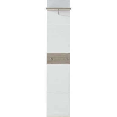 Germania Panneau de porte-manteau 39x29,9x19,46 cm Chêne-Nelson blanc