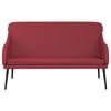 vidaXL Banc Rouge bordeaux 110x76x80 cm Similicuir