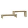 vidaXL Meuble TV Ch&ecirc;ne sonoma 180x30x43 cm Agglom&eacute;r&eacute;
