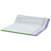 vidaXL Surmatelas Blanc et vert 200 x 200 cm Tissu Jacquard
