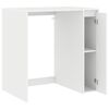 vidaXL Armoire pour machine &agrave; laver avec porte Blanc 87 x 60 x 89 cm