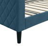 vidaXL Lit de repos sans matelas bleu 100x200 cm velours
