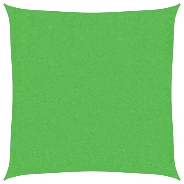 vidaXL Voile d'ombrage 160 g/m² Vert clair 3x3 m PEHD