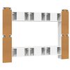 vidaXL Ensemble de meubles TV 10 pcs Blanc Bois d'ing&eacute;nierie