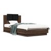 vidaXL Cadre de lit sans matelas ch&ecirc;ne marron 90x200 cm