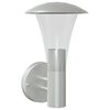 vidaXL Applique murale d'ext&eacute;rieur argent&eacute; acier inoxydable